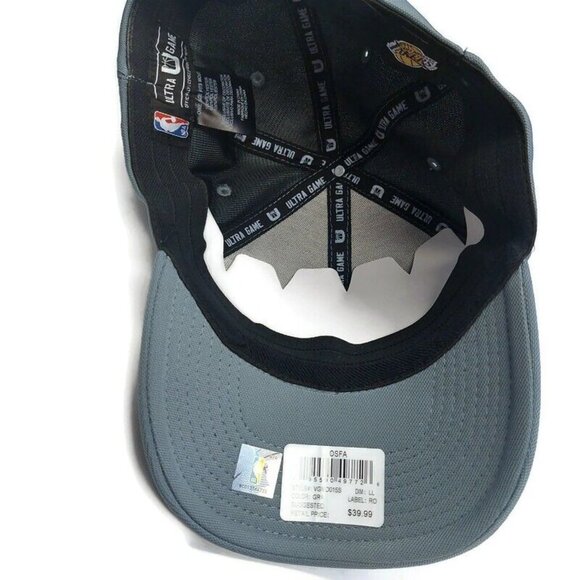 Ultra Game Men Los Angeles Lakers Hat Cap USA Flag Gray One Size Fits Most - Picture 6 of 8